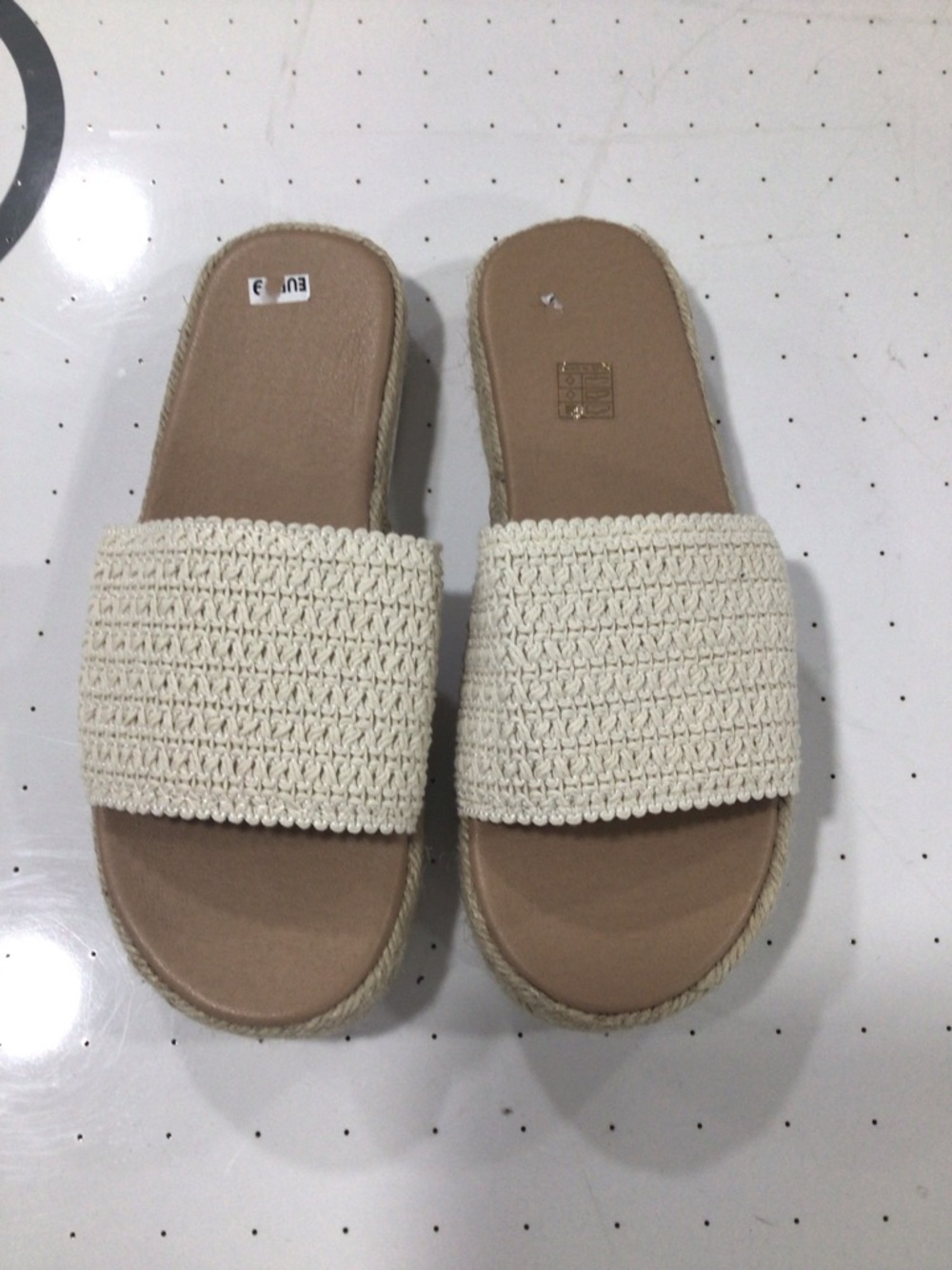 Braided Cream Slide Mules - Women’s Casual Slides